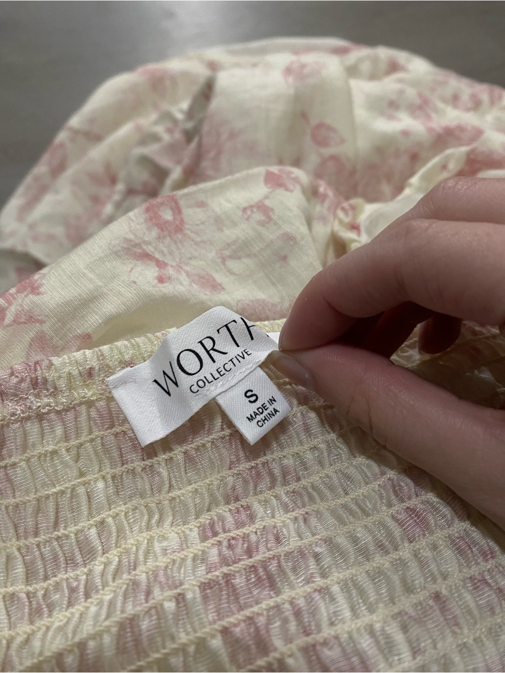 Worth Collective Katy Light Pink Floral V-Neck Tiered Maxi Maternity Dress Small - Picture 8 of 11